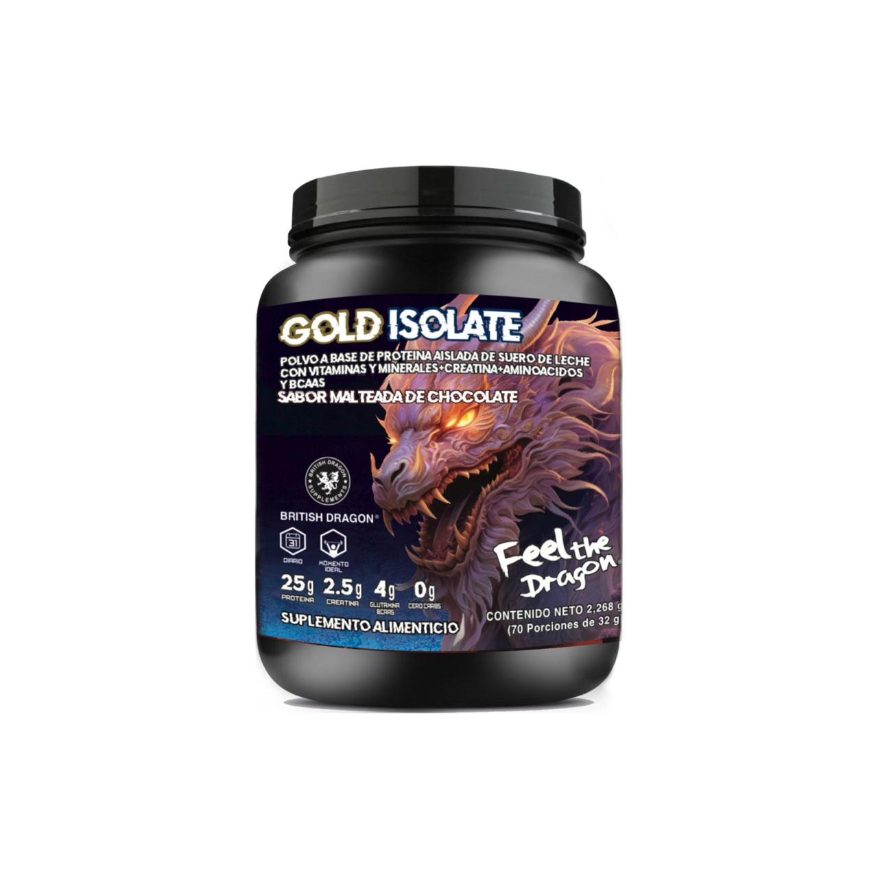Proteina Isolate Sabor Chocolate 5 Lbs British Dragon Supplements en Guadalajara
